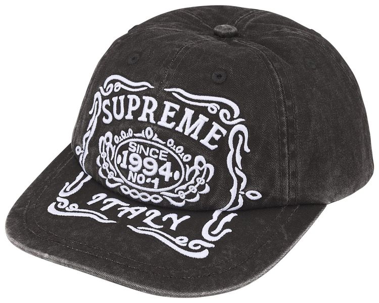 Supreme Italy 6 Panel Black