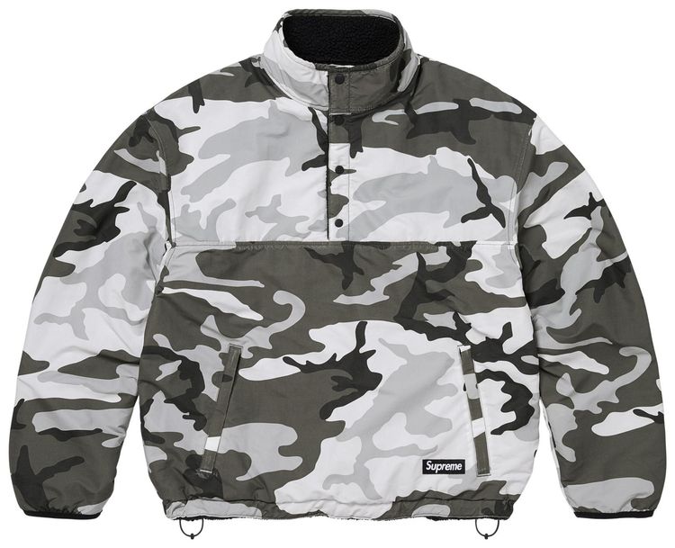 Supreme Polartec Shearling Reversible Pullover Black