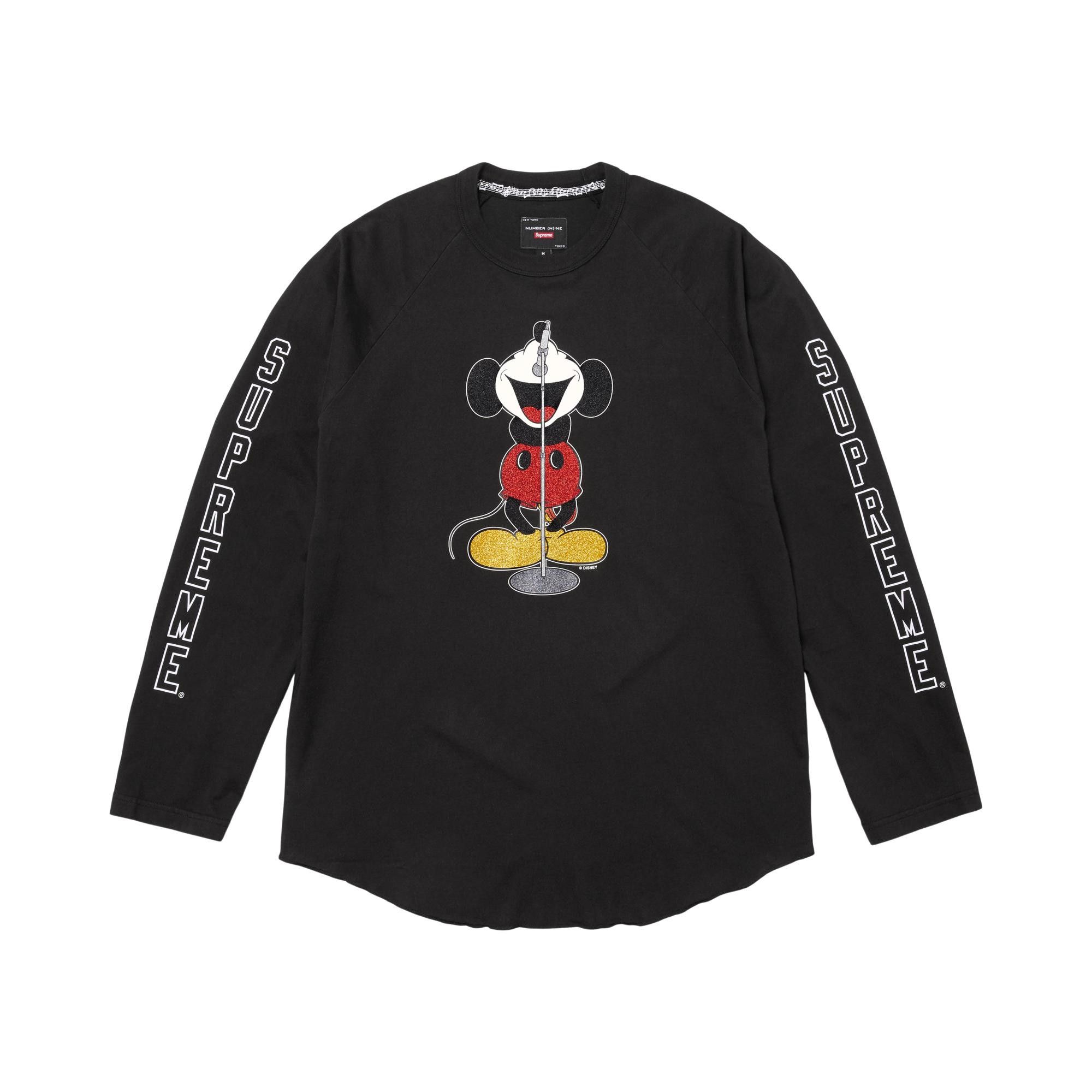 ウェア Supreme x Number (N)ine x Mickey Mouse Buy Supreme x Number (N)Ine x Mickey Mouse Raglan Long-Sleeve Top