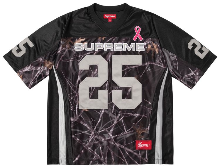 Supreme Breast Cancer Awareness Football Jersey Black