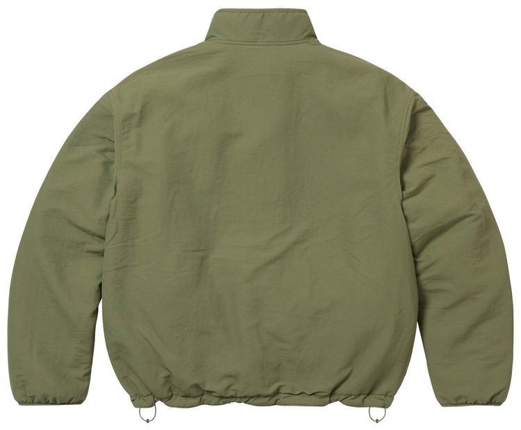 Supreme Polartec Shearling Reversible Pullover Olive