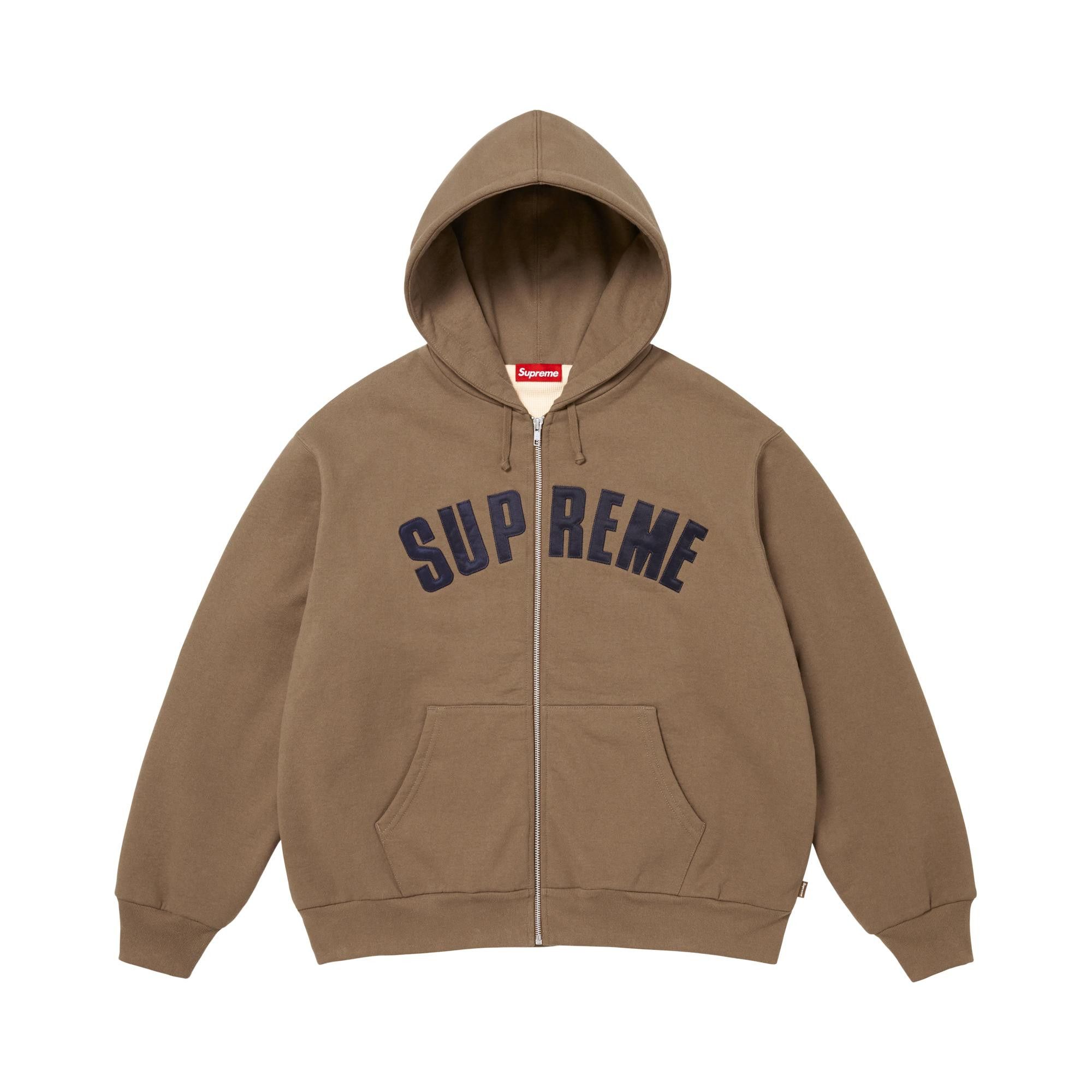 Buy Supreme Arc Thermal Lined Zip Up Hooded Sweatshirt 'Dusty