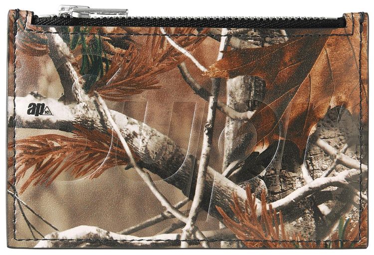 Supreme Leather Zip Card Holder Realtree AP Camo
