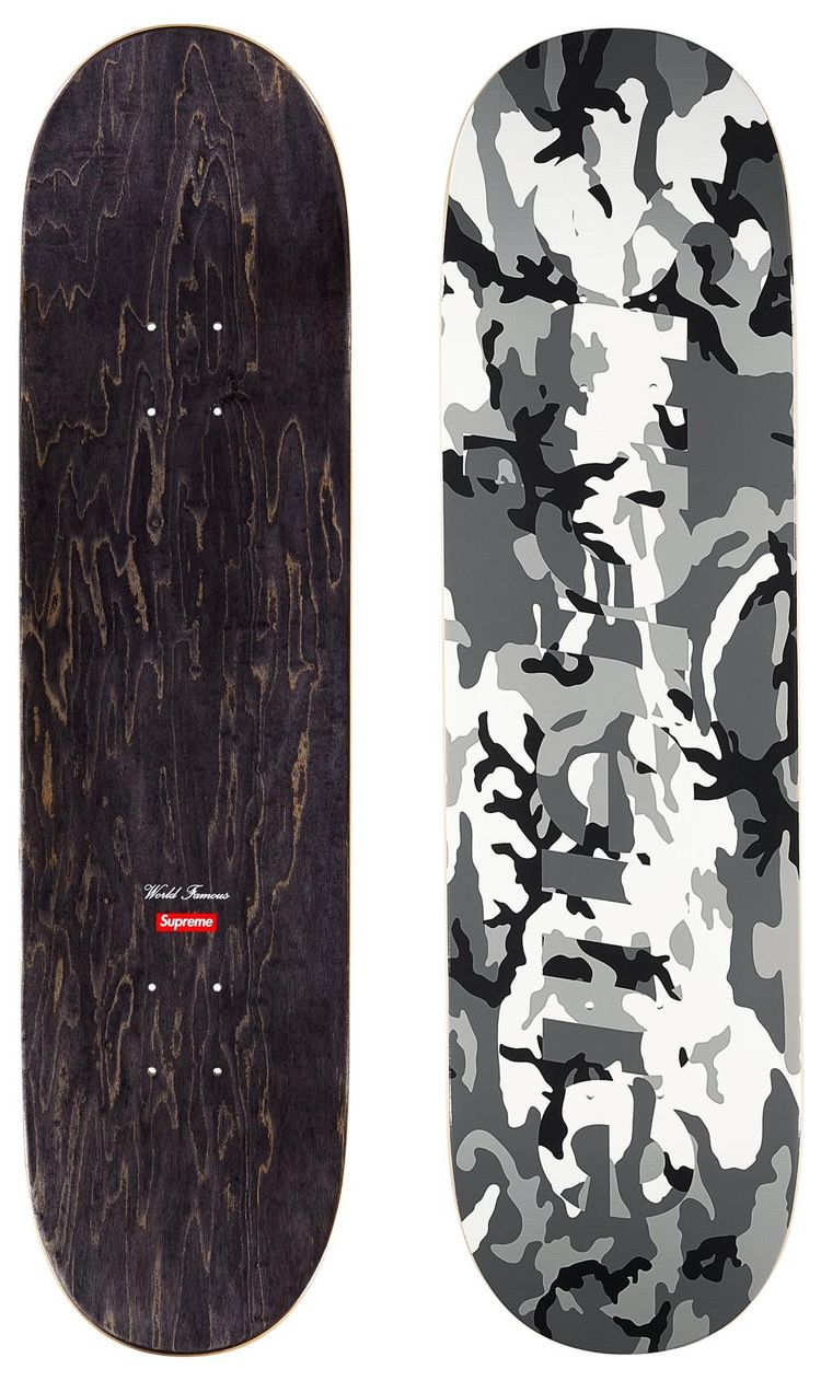 Supreme Camo Ripstop Skateboard Snow Camo
