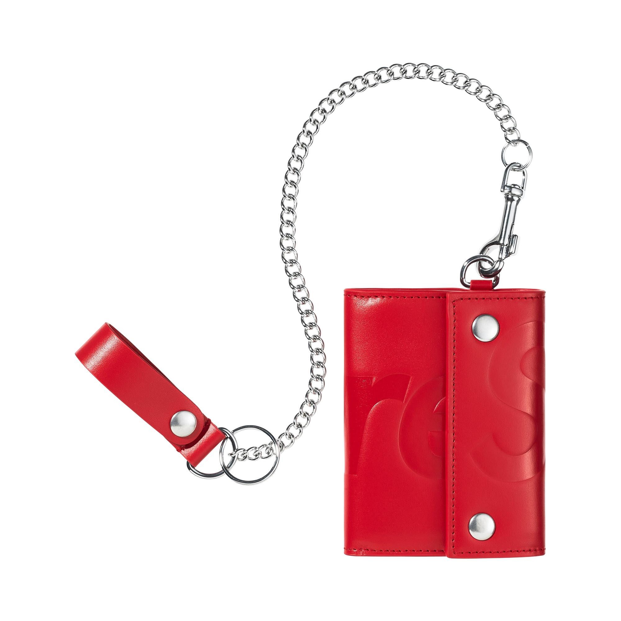 Supreme Leather Chain Wallet 即日発送 Buy Supreme Leather Chain Wallet 'Red' - FW25B13 RED | GOAT