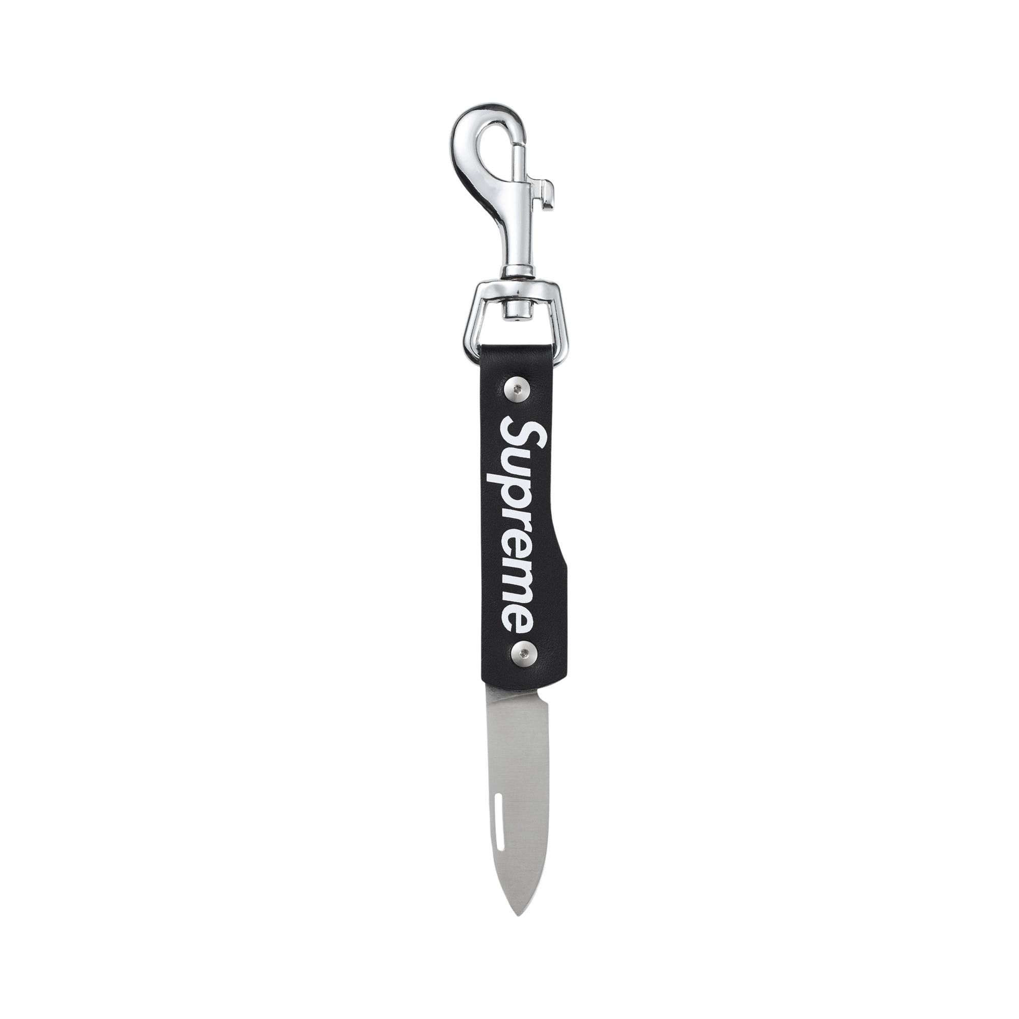 Buy Supreme Leather Clip Knife 'Black' - FW25B21 BLACK | GOAT