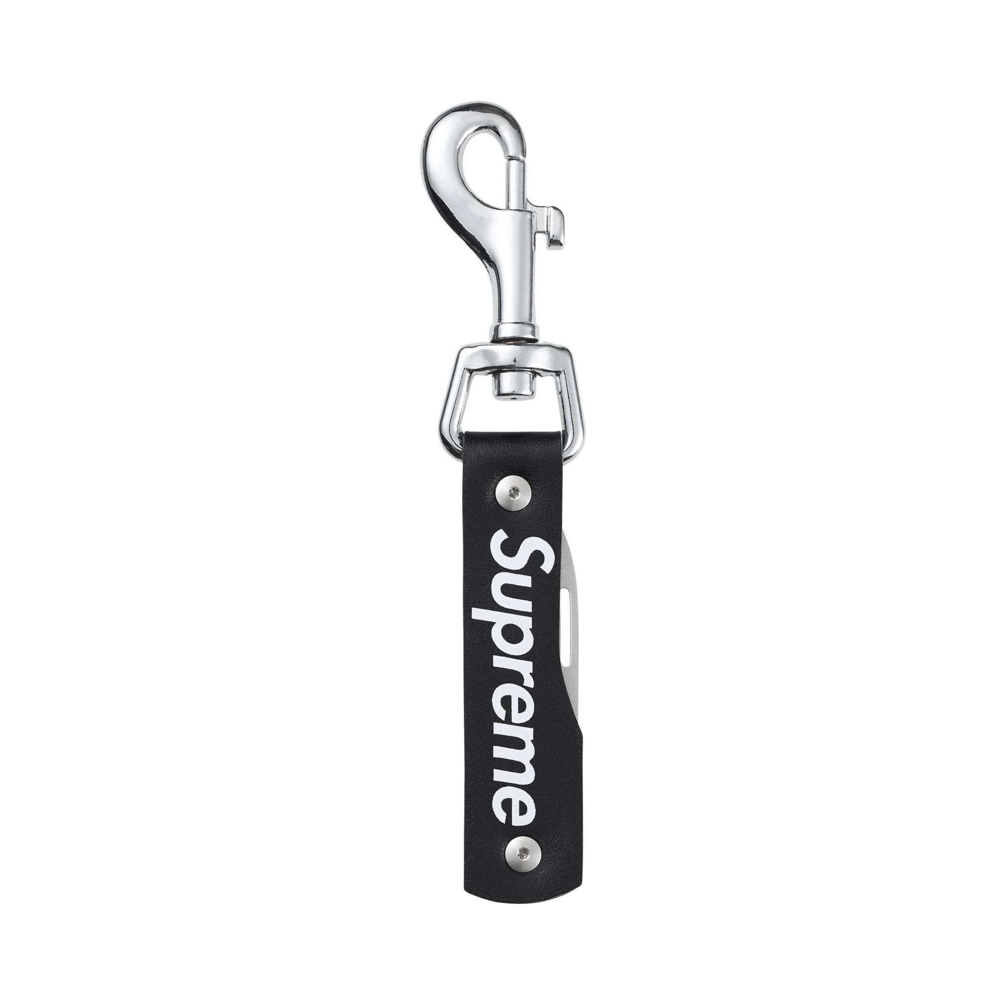 Buy Supreme Leather Clip Knife 'Black' - FW25B21 BLACK | GOAT