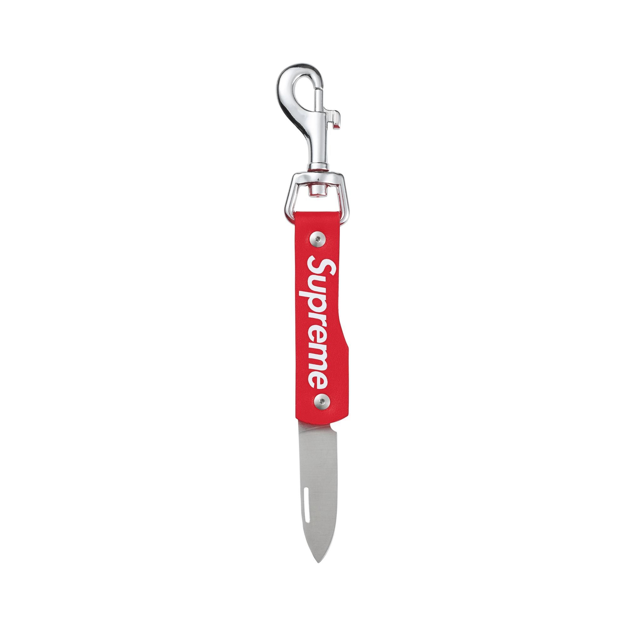 Buy Supreme Leather Clip Knife 'Red' - FW25B21 RED | GOAT