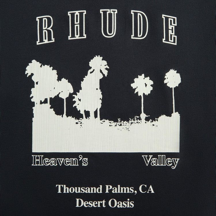 Rhude Thousand Palms Tee Vintage BlackWhite