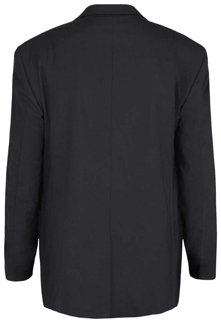Givenchy Boxy Fit Single Button Blazer Charcoal