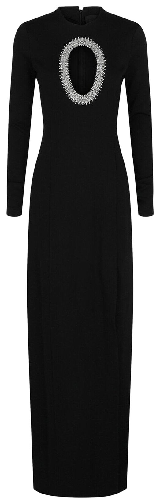 Givenchy Cutout Crystal Embellished Gown Black