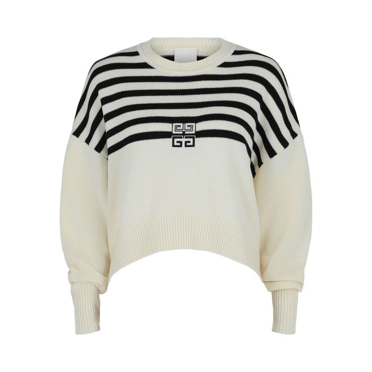 Givenchy 4G Striped Sweater WhiteNavy