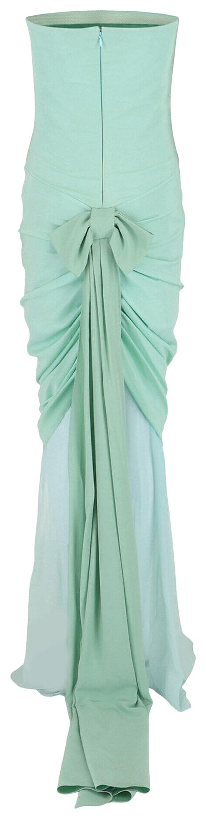 Givenchy Bow Mermaid Gown Green Mint