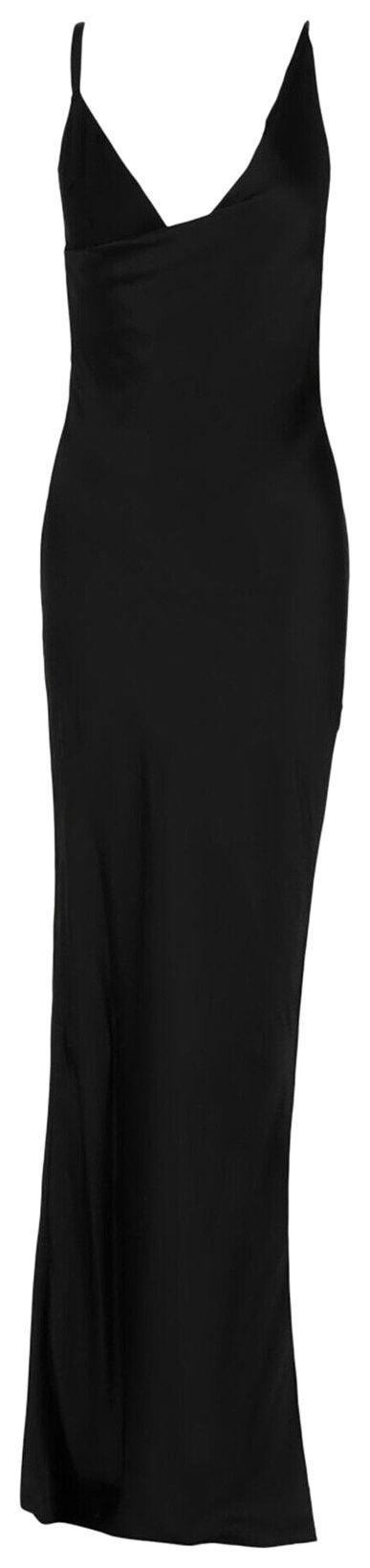 Givenchy Draped Mesh 4G Gown Black