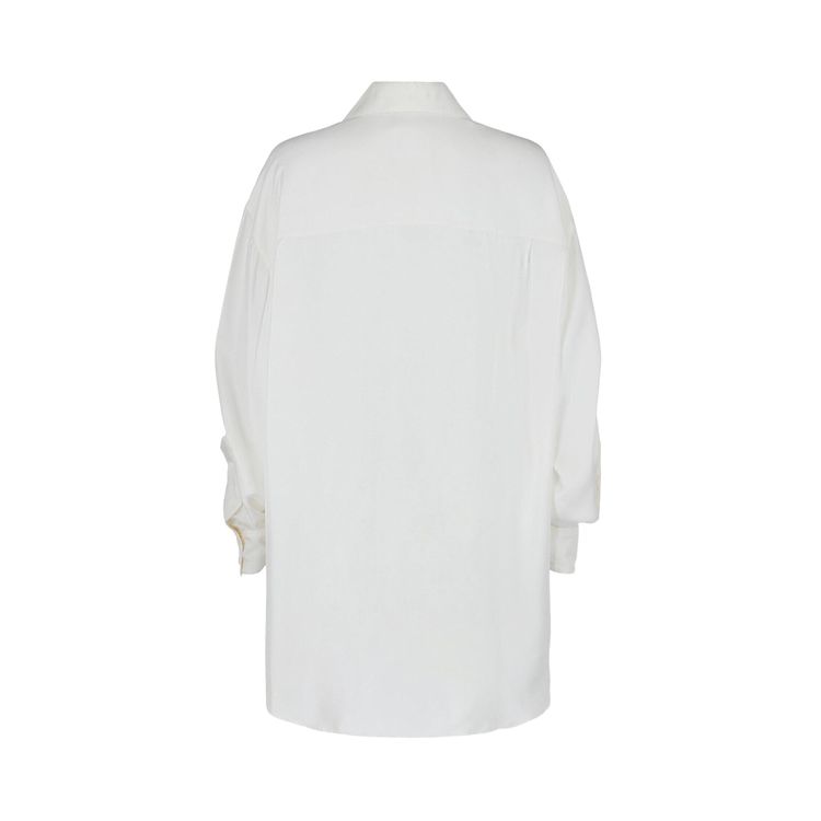 Givenchy Crystal Embellished Silk Blouse White
