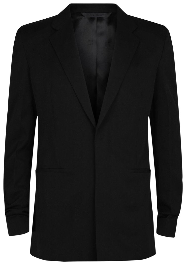 Givenchy Extra Fitted Single Button Blazer Black