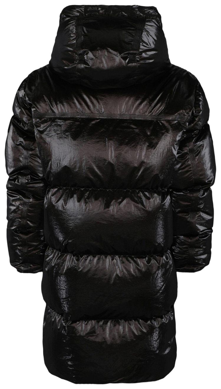 Givenchy Metallic Long Puffer Jacket Black