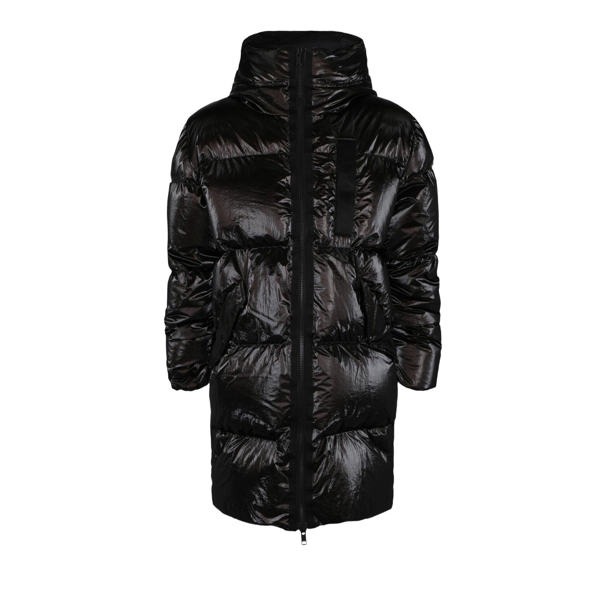 Buy Givenchy Metallic Long Puffer Jacket 'Black' - BM013X14XP 001