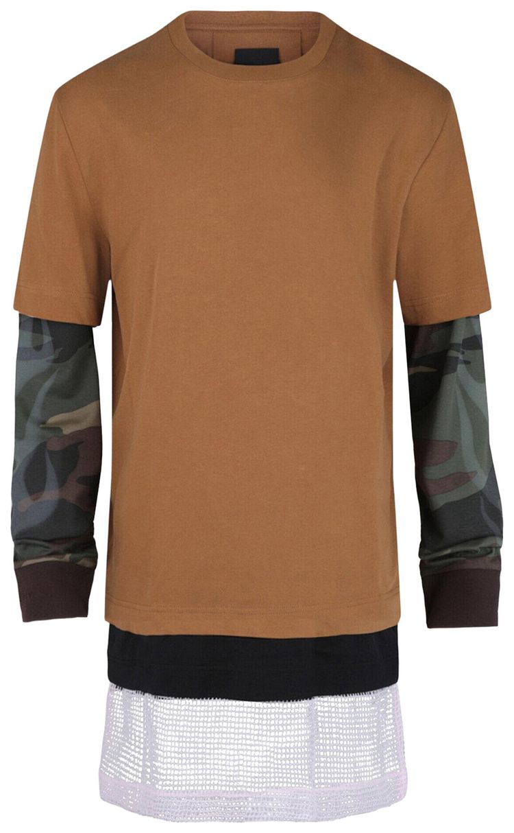 Givenchy Overlapped Long Sleeve T Shirt Multicolor