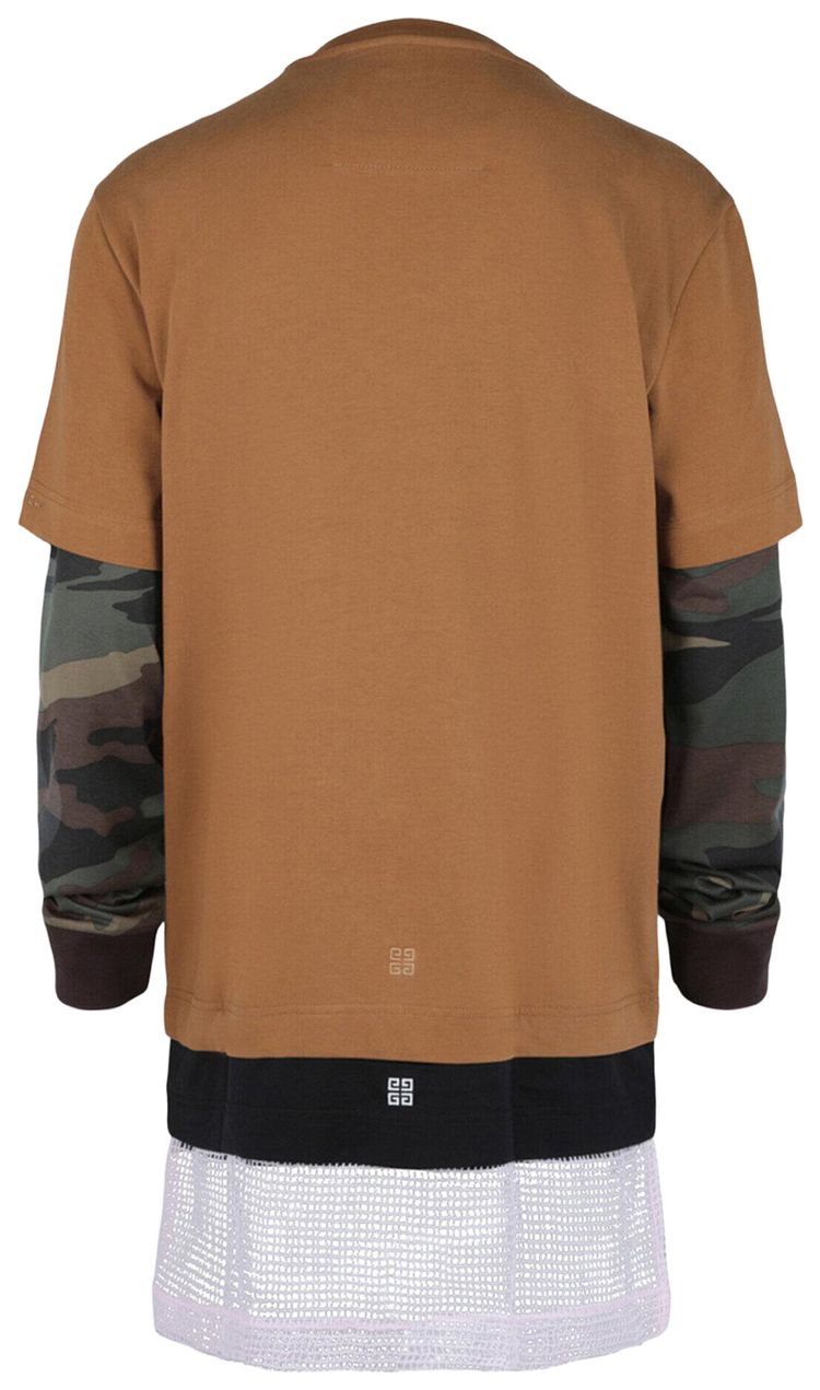 Givenchy Overlapped Long Sleeve T Shirt Multicolor
