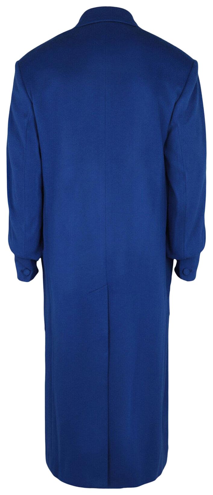Givenchy Oversized Wool Blend Long Coat Royal Blue