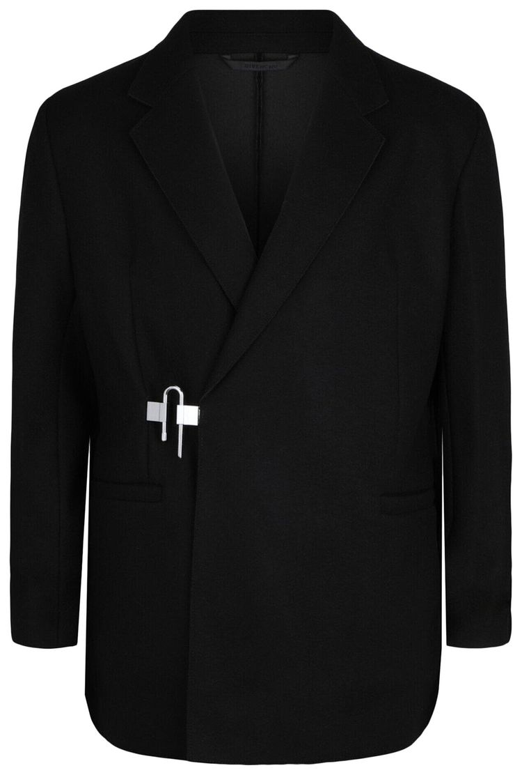 Givenchy U Lock Deconstructed Slim Fit Blazer Black