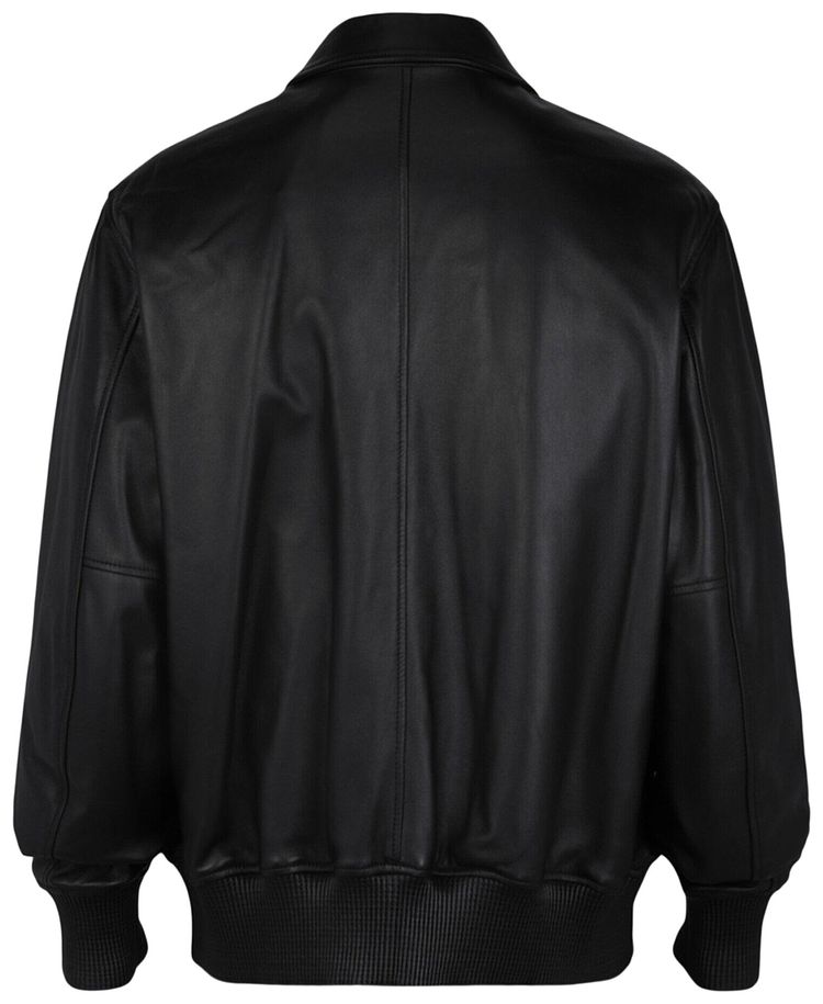 Givenchy Studded Logo Leather Jacket Black