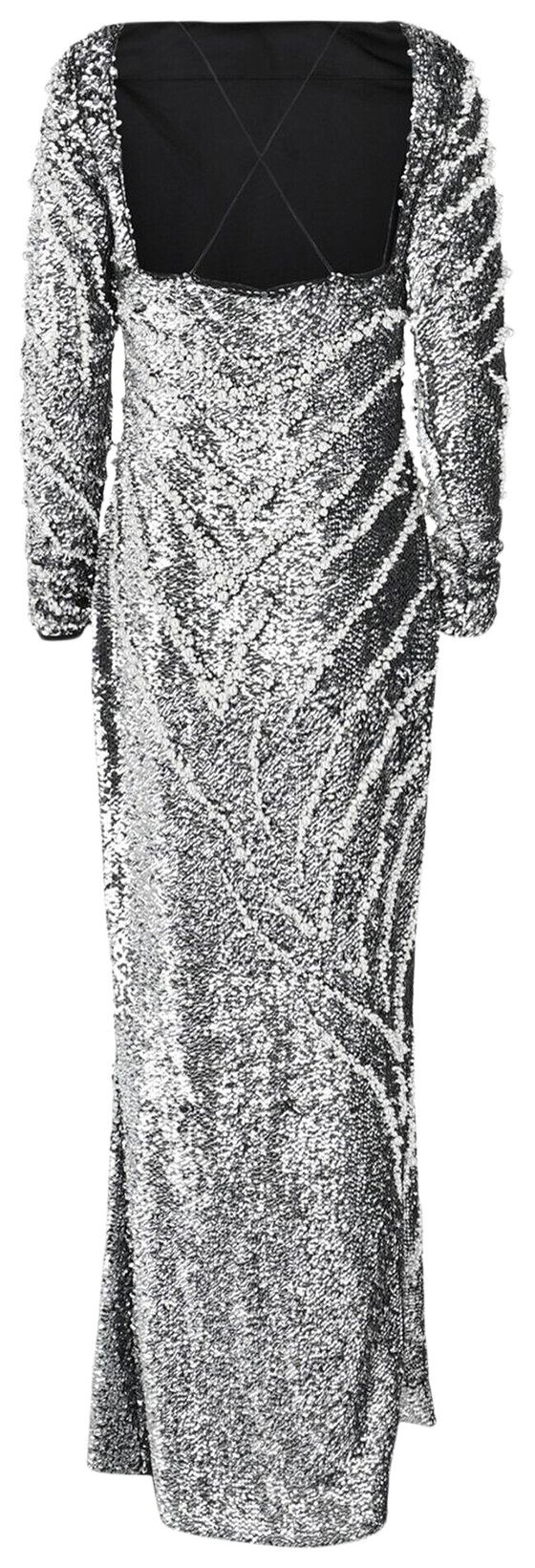 Givenchy Sequined Mermaid Gown Silver