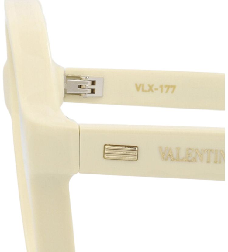 Valentino Round Acetate Optical Frames IvoryTransparent