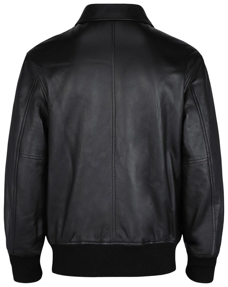 Givenchy Reversible Leather Bomber Jacket Black