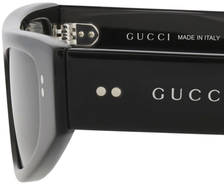 Gucci Cat Eye Frame Recycled Acetate Sunglasses BlackGrey