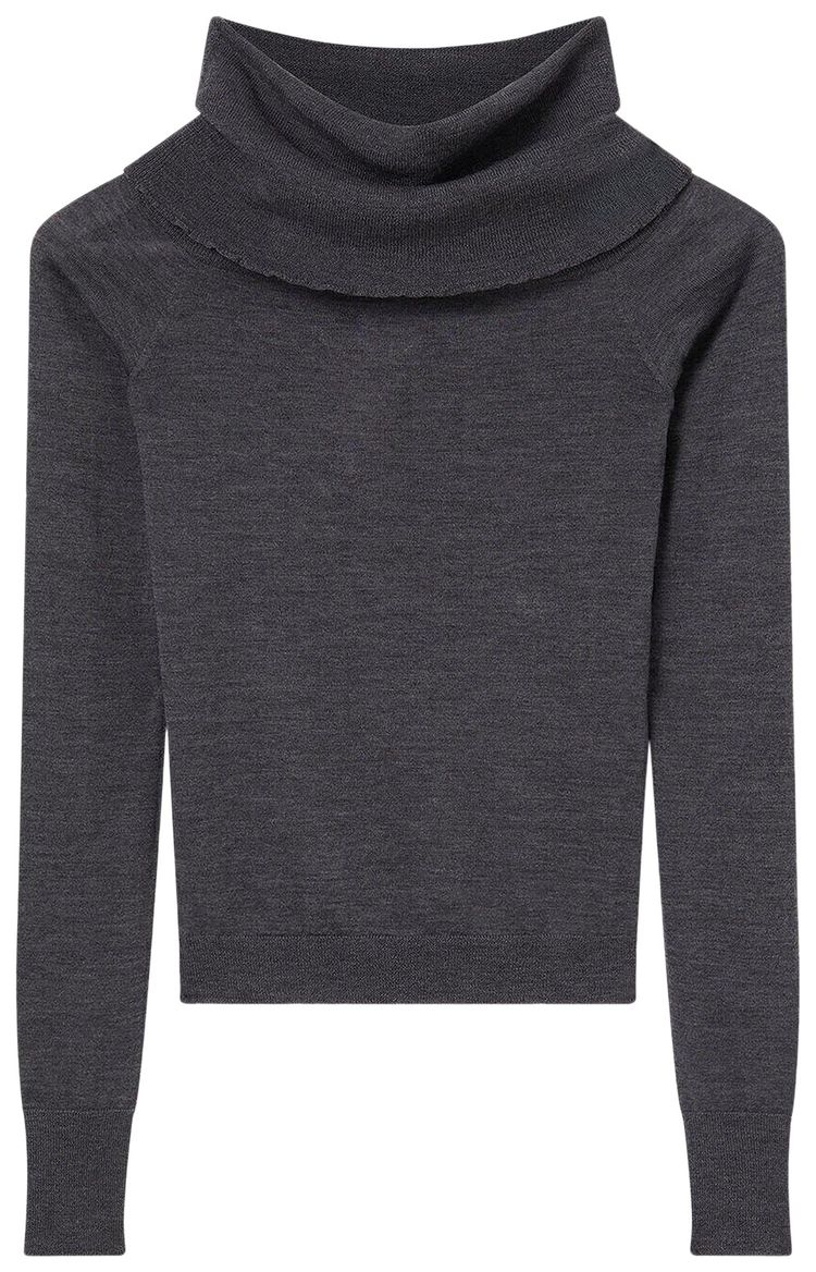 Stella McCartney Light Wool Jumper Dark Grey Melange