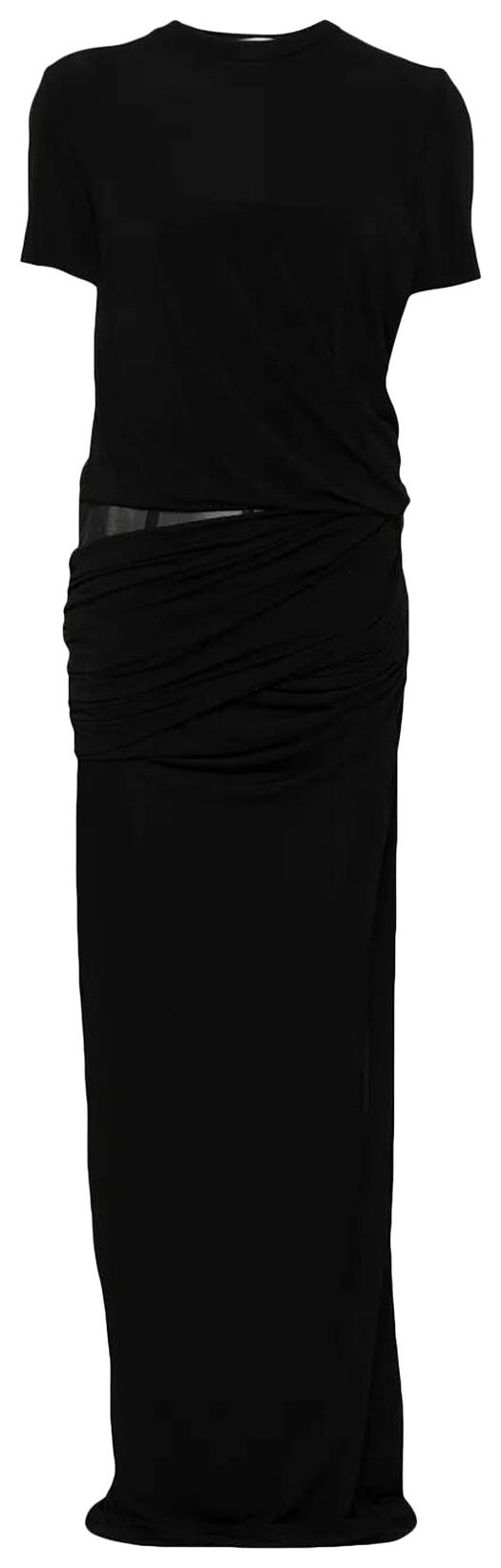 Christopher Esber Coiled Corseted Tee Gown Black
