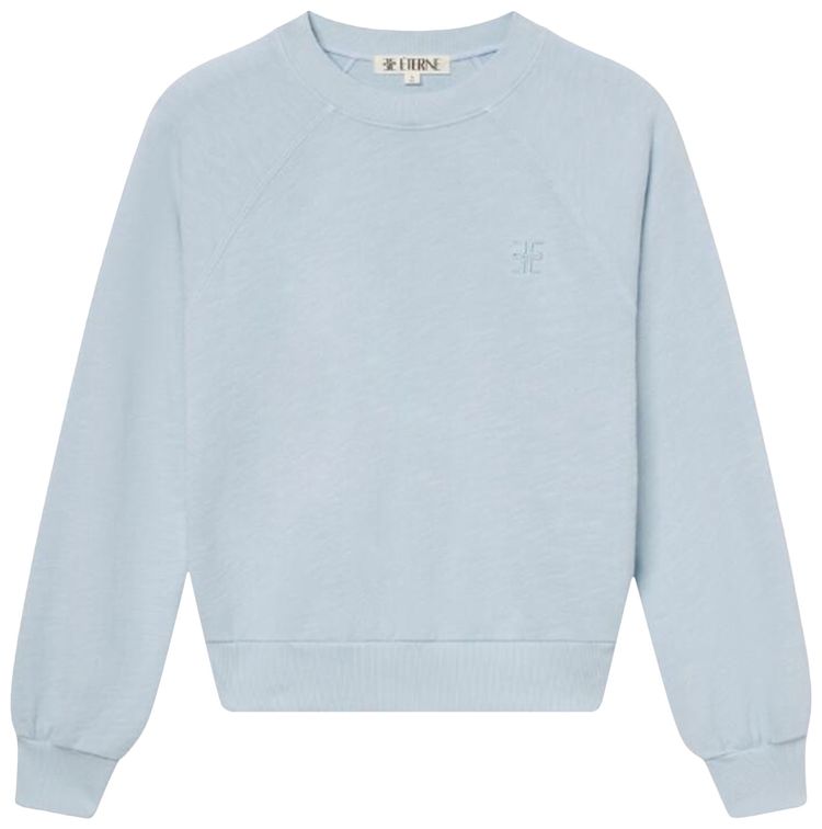 Eterne Shrunken Raglan Sweatshirt Dusty Blue