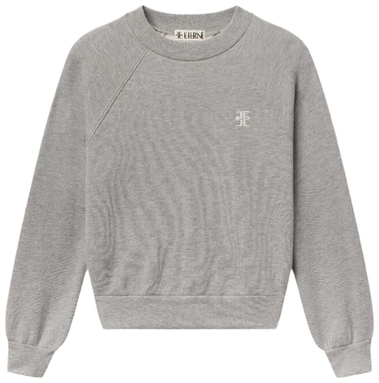 Eterne Shrunken Raglan Sweatshirt Black