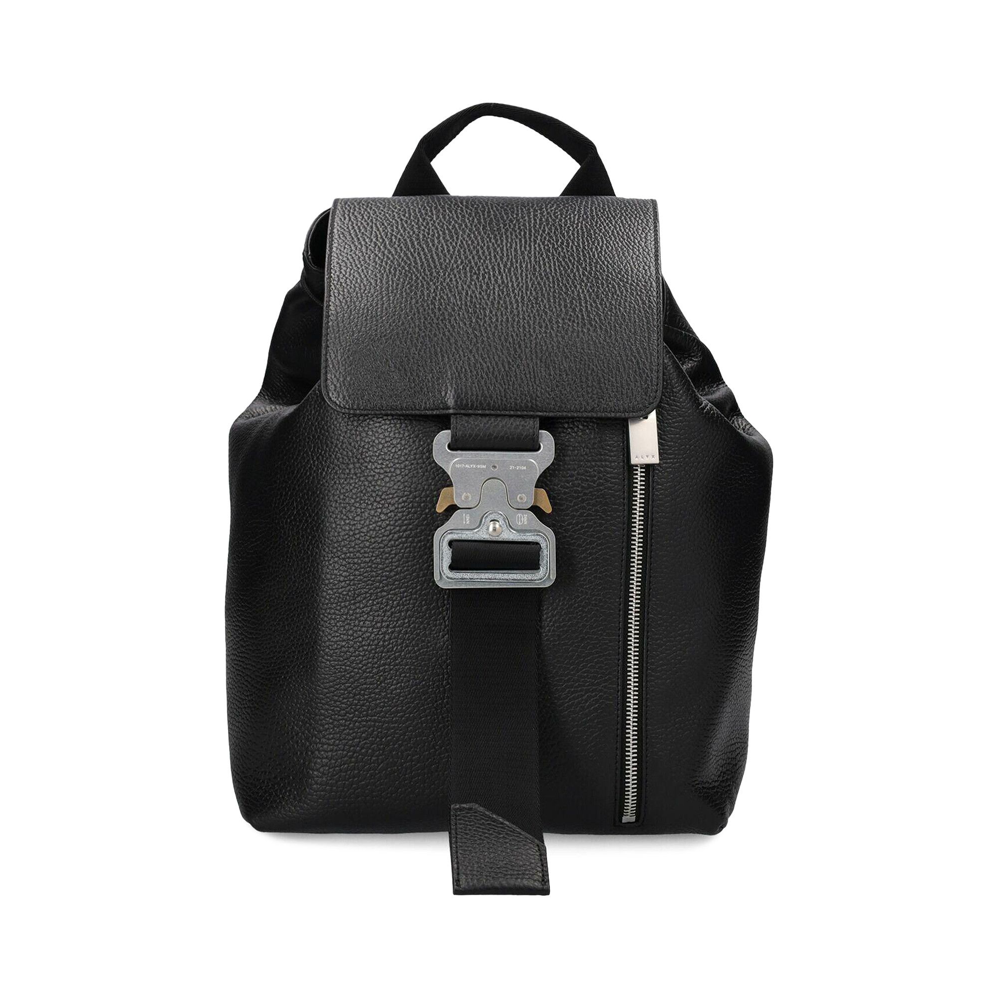 Buy 1017 ALYX 9SM Metal Buckle Leather Backpack 'Black