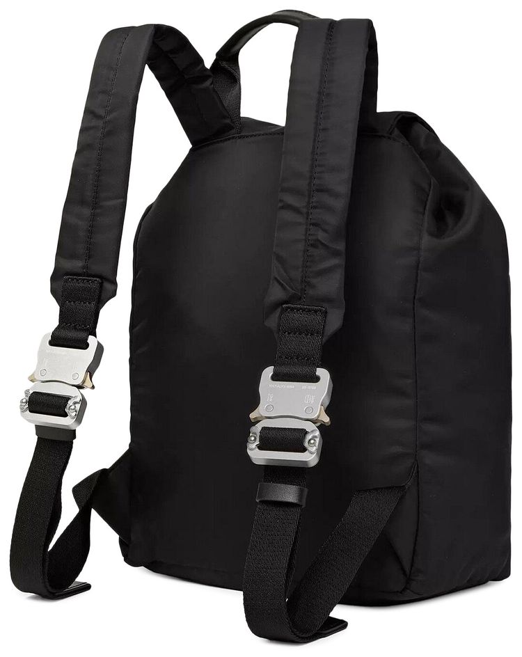 1017 ALYX 9SM Tank Leather Trimmed Nylon Backpack Black
