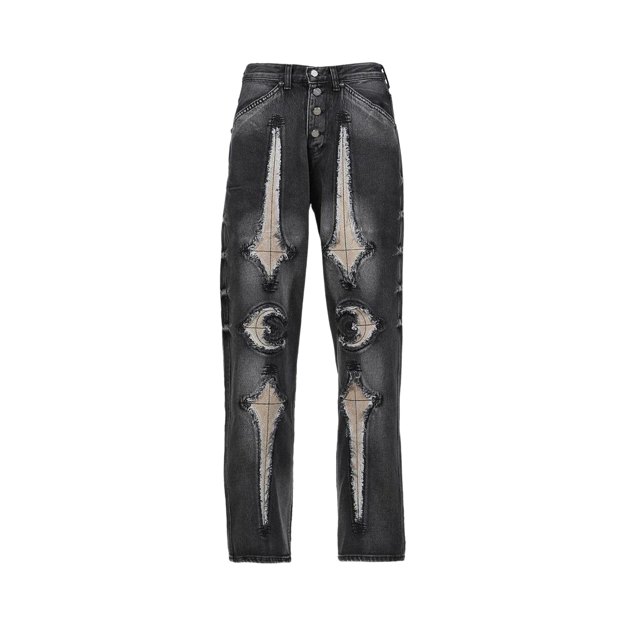 Buy Thug Club TC Bone Leather Denim Pants 'Black' - TC25PT2102 | GOAT