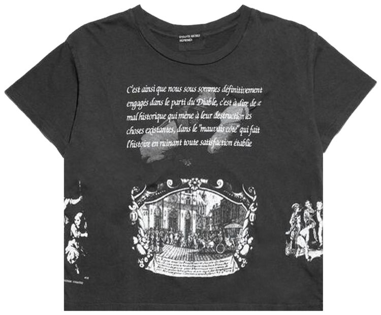 Enfants Riches Deprimes Napoleon T Shirt Faded Black