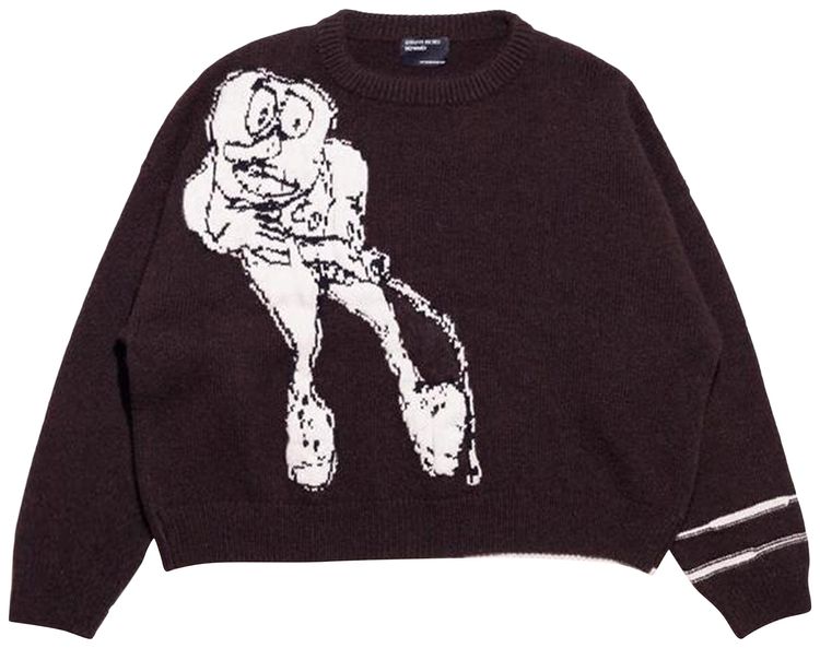 Enfants Riches Deprimes Jean D Sweater BrownIvoryBlack