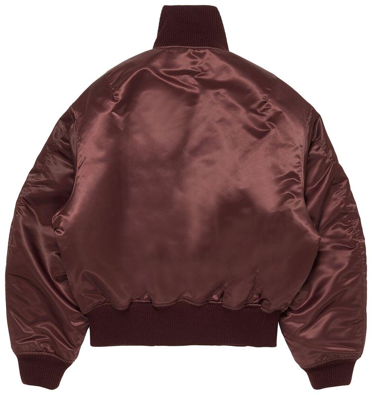 Acne Studios Technical Bomber Jacket Burgundy