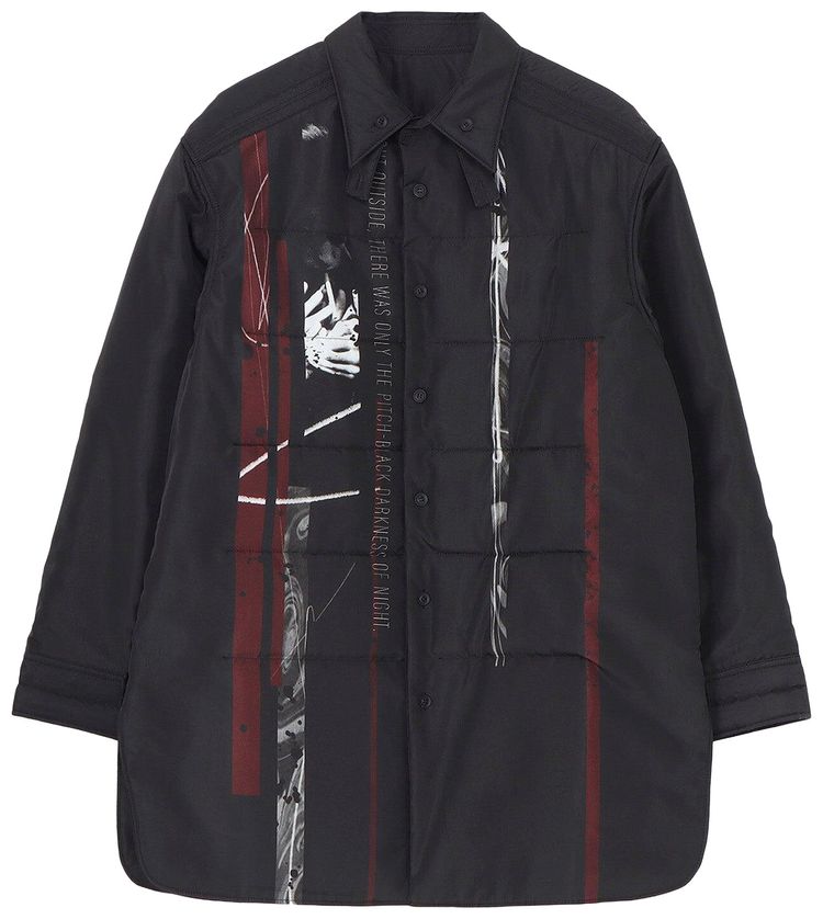 Yohji Yamamoto Double Layer Padded Blouse Black