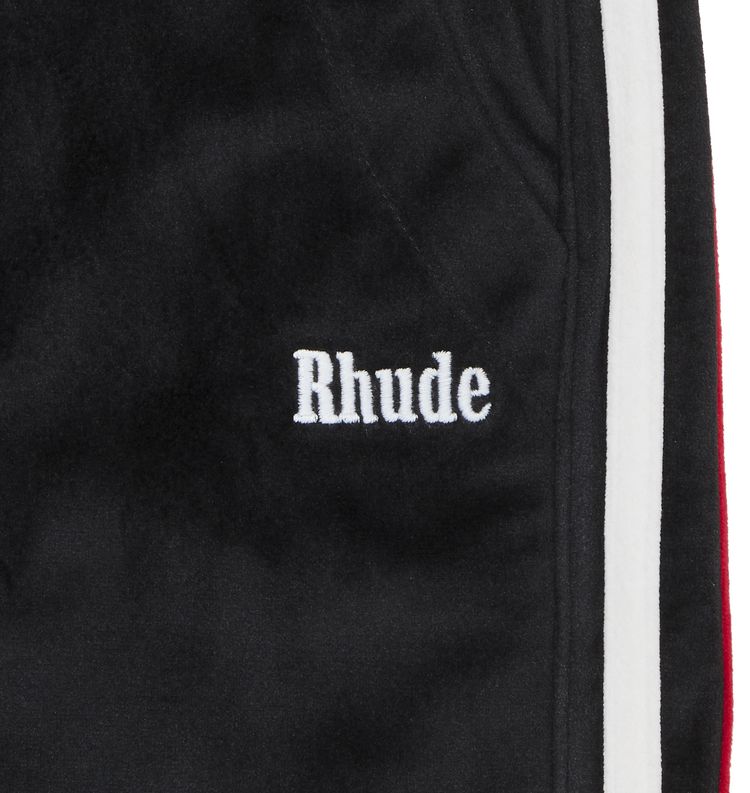 Rhude Mancino Velour Track Pant Black