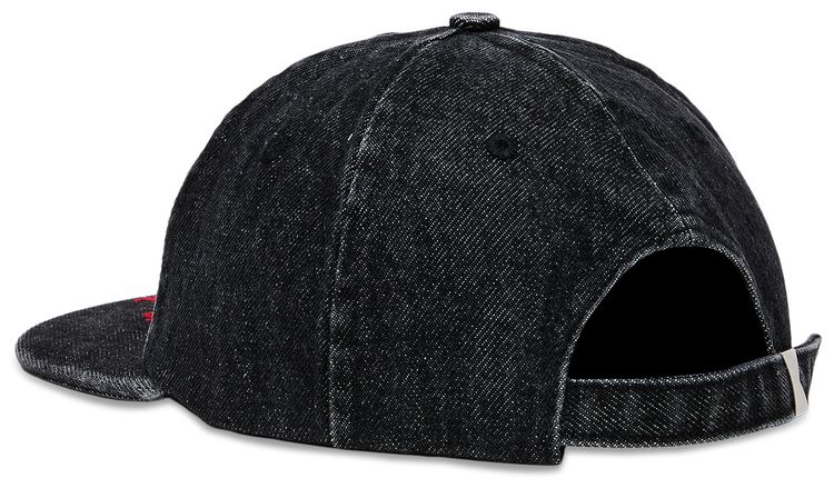 Rhude Saint Seal Denim Curved Brim Hat Grey