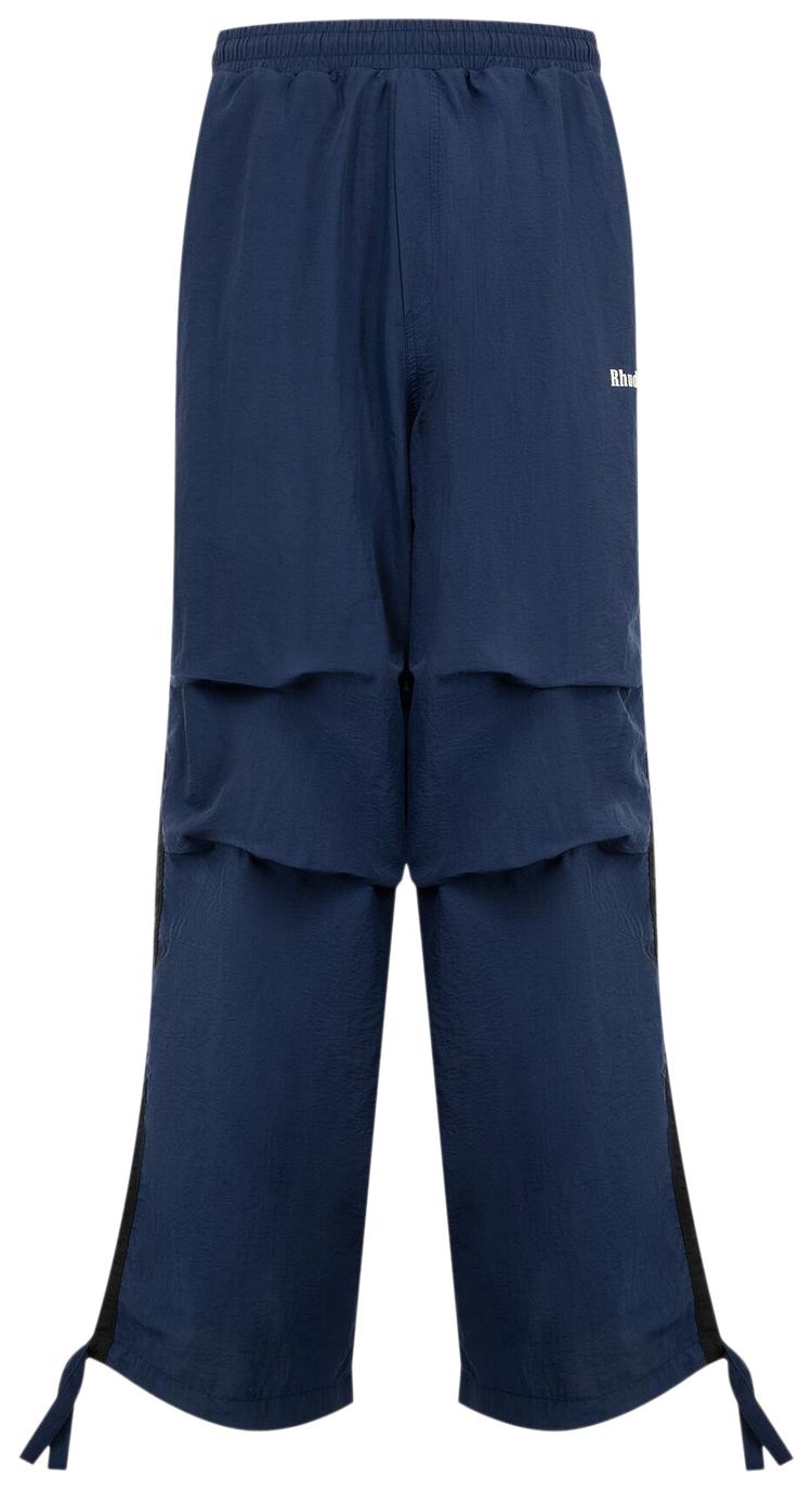 Rhude Chevron Color Block Track Pant BlueBlackWhite