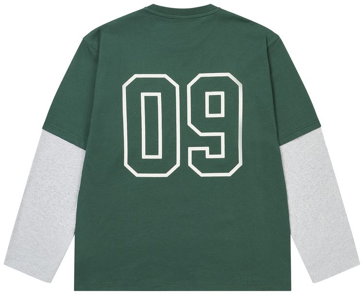 Palace Surprisingly Long Sleeve Racey GreenGrey Marl