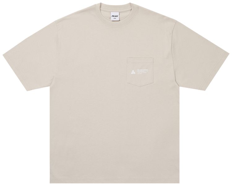 Palace Shop Locator Pocket T Shirt Stoney Grey