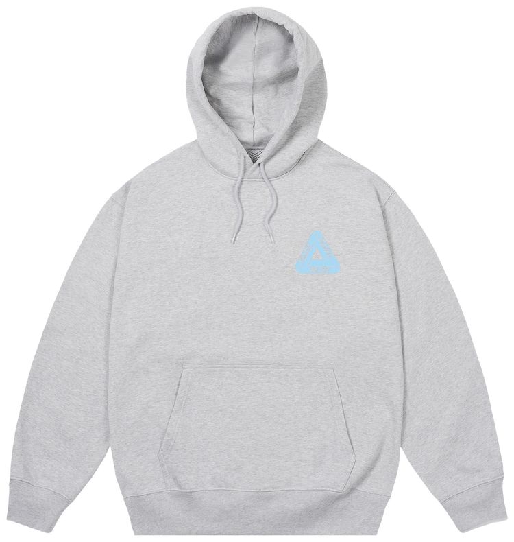 Palace Tri Ferg Hood Grey Marl