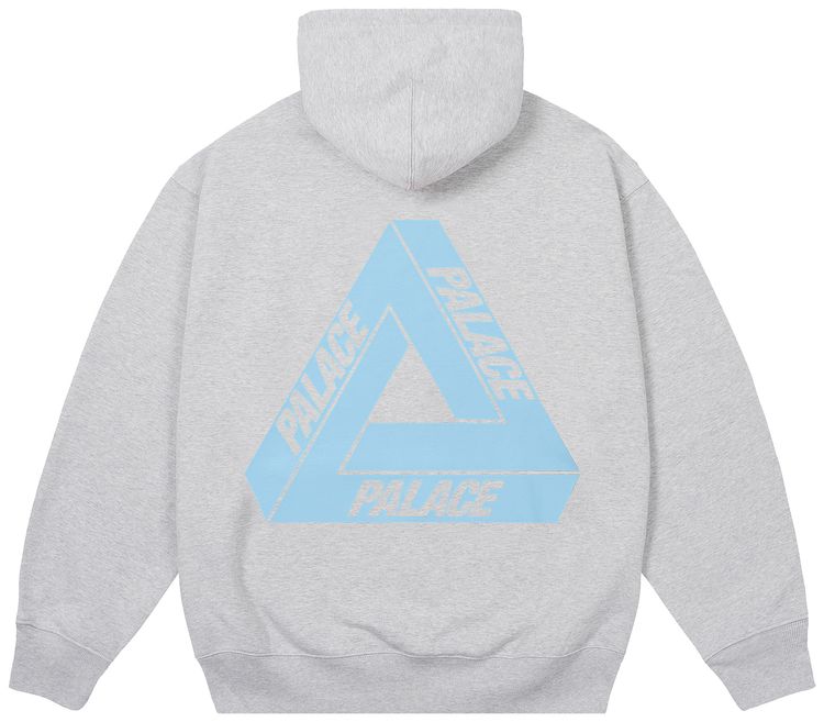 Palace Tri Ferg Hood Grey Marl