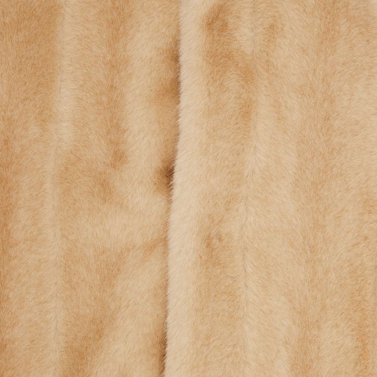 MM6 Maison Margiela Faux Fur Sports Jacket Light Beige